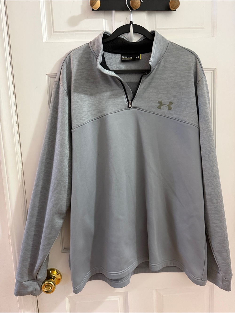 Under Armour Gray Men's Quarter-Zip Pullover ColdGear